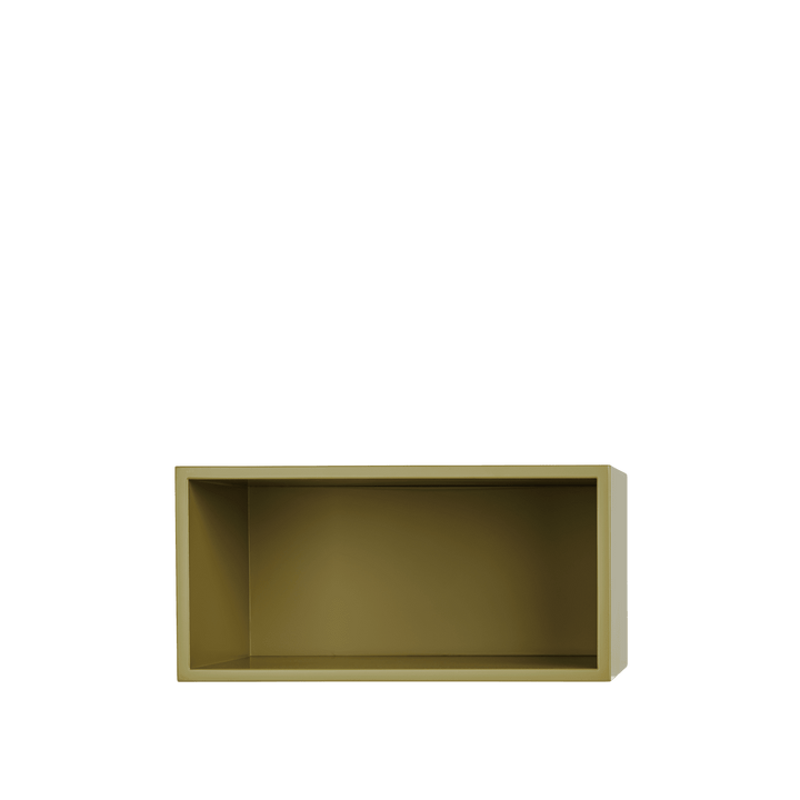 Mini Stacked Storage System - Muuto Shelving - Small - Brown Green - HORNE