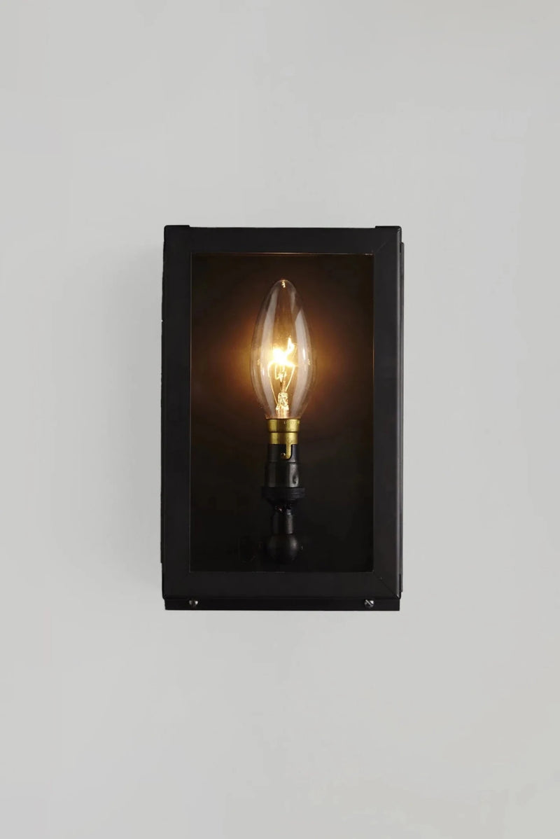 Miniature Box Wall Light - Davey Lighting Outdoor Lights - Frosted - HORNE