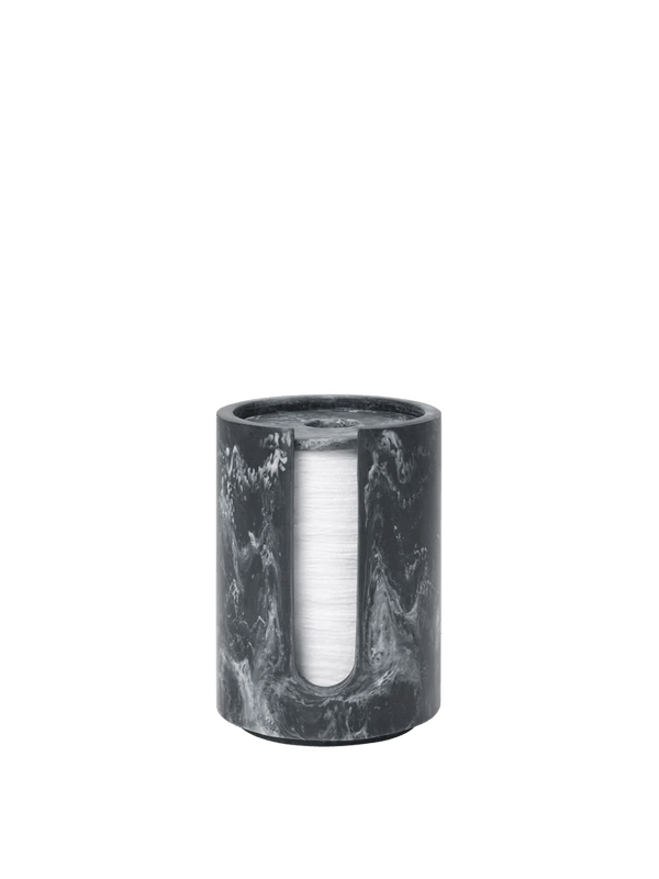 Mist Cotton Pad Holder - Ferm Living Storage + Organization - Charcoal - HORNE