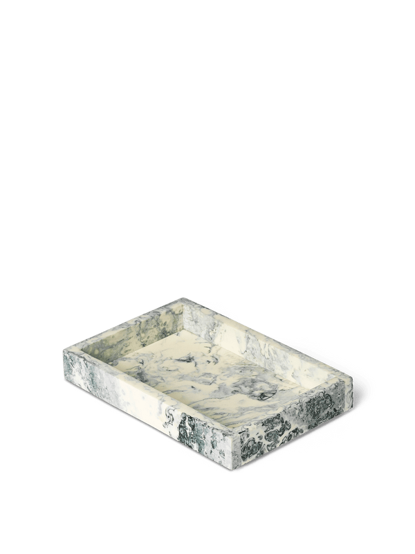 Mist Tray - Ferm Living - Storage + Organization - 5.9" x 3.9" - Emerald Off - White - HORNE
