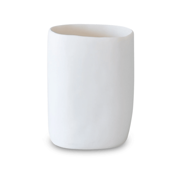 Modern Office Wastebasket - Tina Frey Bathroom Accessories - White - HORNE