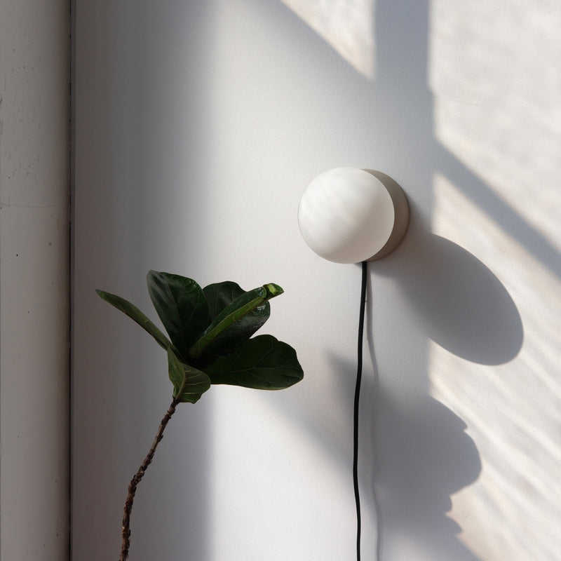Monroe Sconce - Misewell Lamps - Dune - Plug in (includes 10' cord with on/off switch) - HORNE