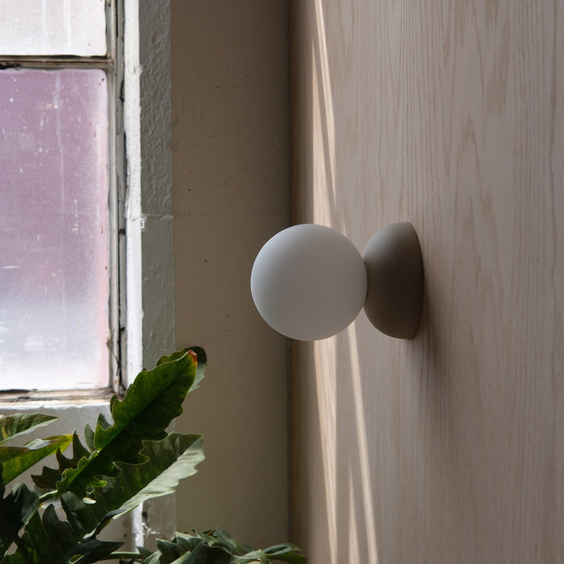 Monroe Sconce - Misewell Lamps - Dune - Plug in (includes 10' cord with on/off switch) - HORNE