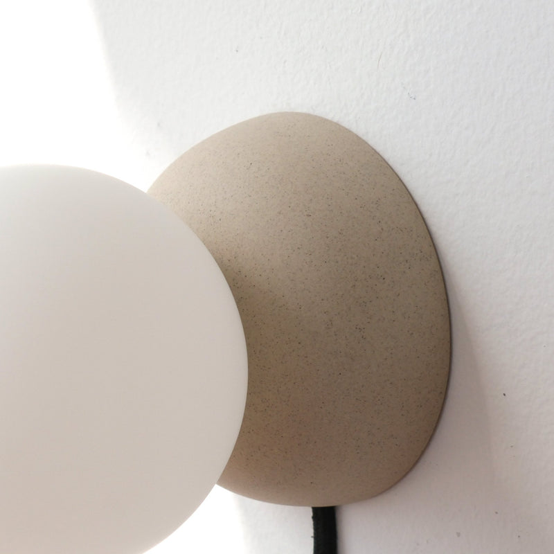 Monroe Sconce - Misewell Lamps - Dune - Plug in (includes 10' cord with on/off switch) - HORNE