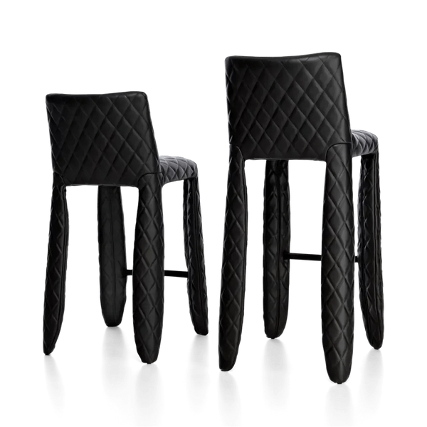 Monster Barstool - Moooi Stools + Benches + Ottomans - CAT I - Abbracci Taupe - Diamond - High - HORNE