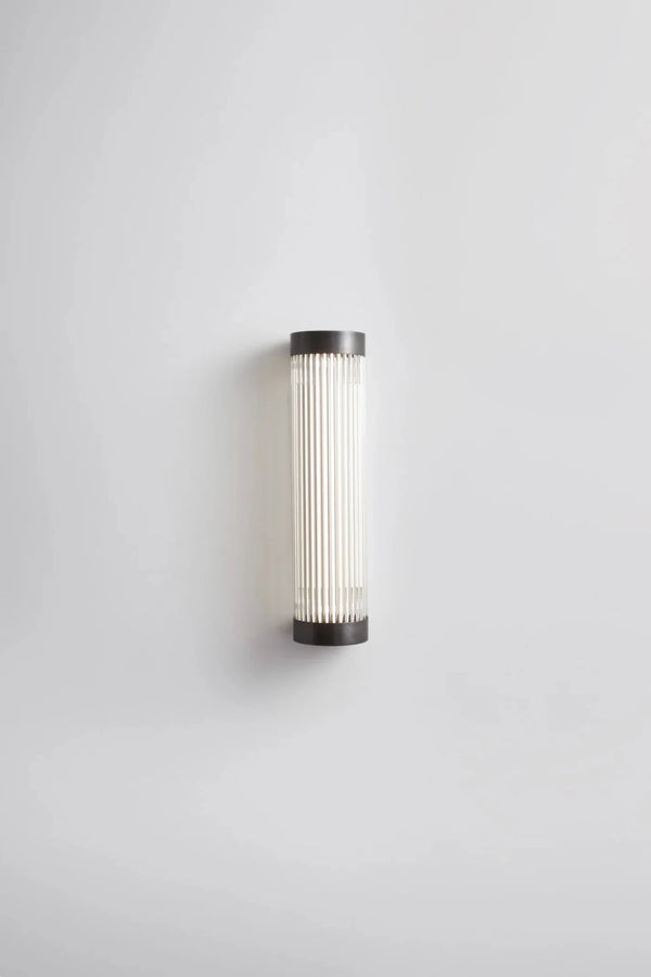 Narrow Pillar Light 40cm - Davey Lighting Wall Sconces - Weathered Brass - HORNE