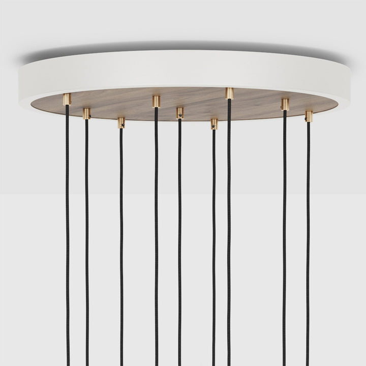 Nine Pendant + Voronoi II - Tala Cluster Pendants - Oak + Voronoi II - HORNE