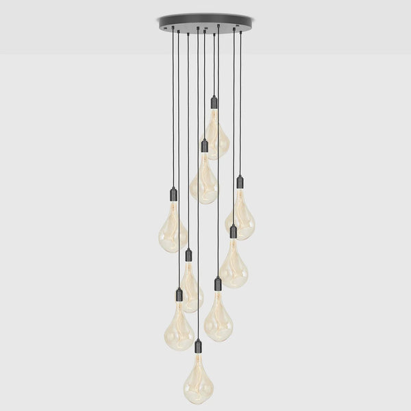 Nine Pendant + Voronoi III - Tala Cluster Pendants - Graphite + Voronoi III - HORNE