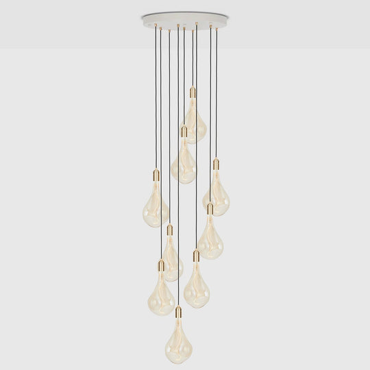 Nine Pendant + Voronoi III - Tala Cluster Pendants - Brass + Voronoi III - HORNE