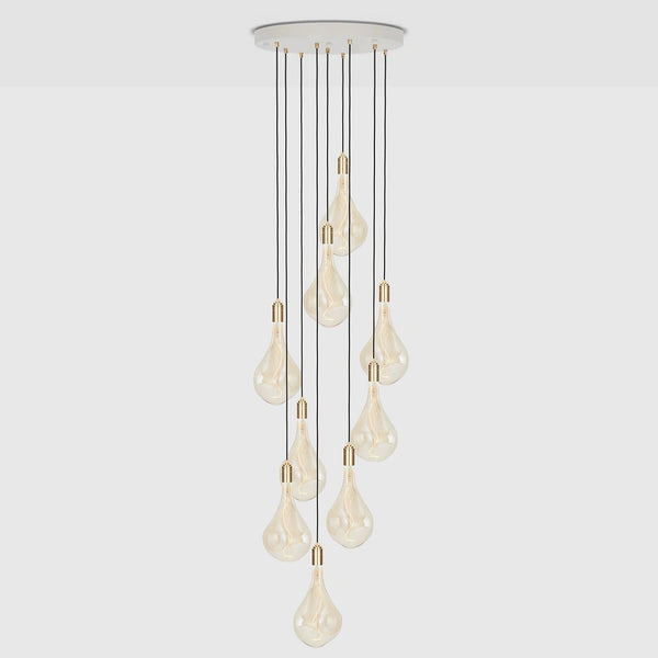 Nine Pendant + Voronoi III - Tala Cluster Pendants - Brass + Voronoi III - HORNE