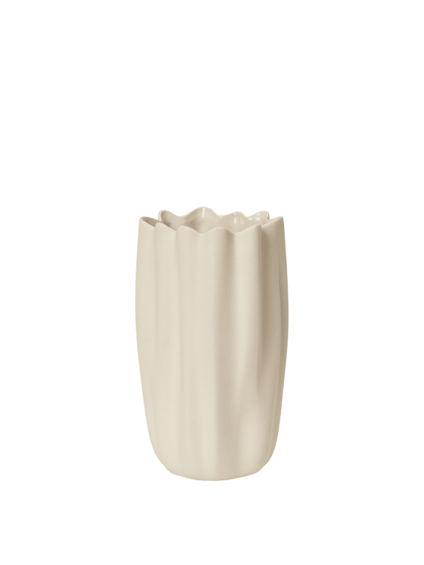 Nium Vase - H23 - Ferm Living Vases - Off - white - HORNE