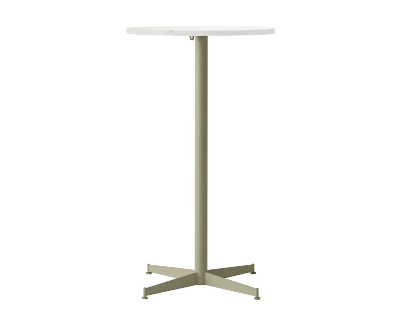 Nook Bar Table - Audo Copenhagen Tables + Desks - Ø24 in - Olive - Estremoz Marble - HORNE