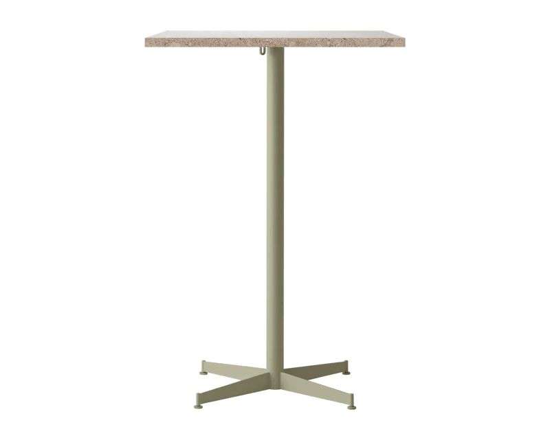 Nook Bar Table - Audo Copenhagen Tables + Desks - Ø24 in - Olive - Estremoz Marble - HORNE