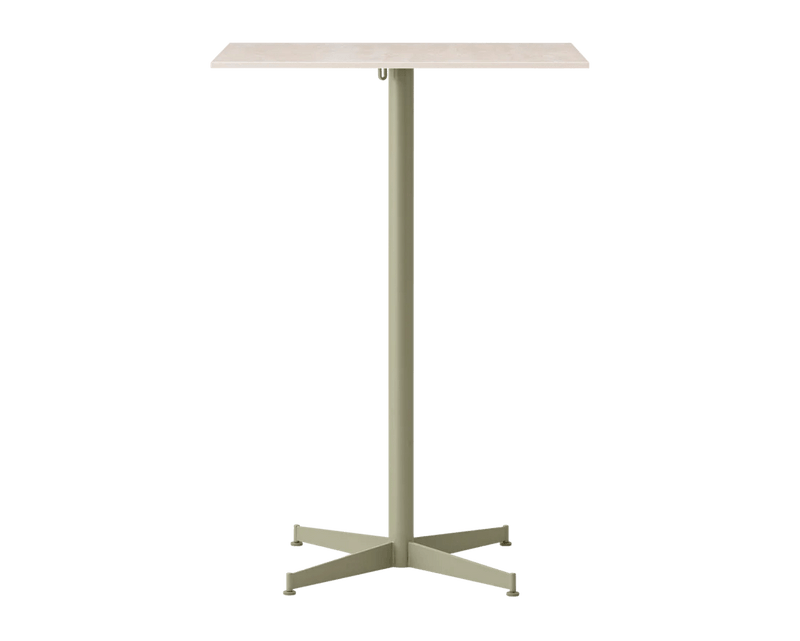 Nook Bar Table - Audo Copenhagen Tables + Desks - Ø24 in - Olive - Estremoz Marble - HORNE