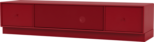 Octave II TV & Sound Bench - With Plinth Base - Montana - Sideboards + Cabinets - Beetroot - 2.7" - HORNE
