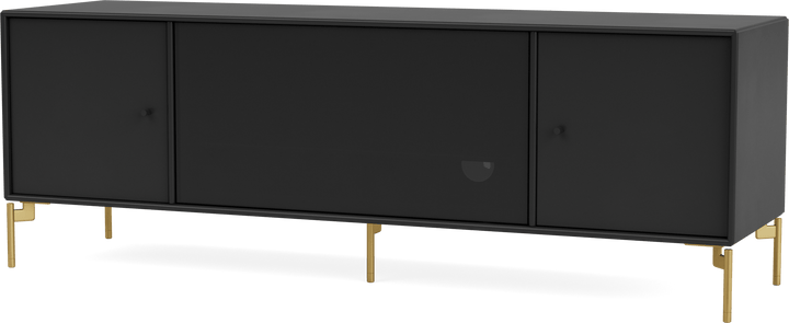 Octave III TV Table - With Legs - Montana - Sideboards + Cabinets - Black - Brass - HORNE