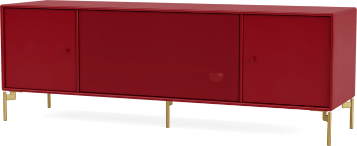 Octave III TV Table - With Legs - Montana - Sideboards + Cabinets - Beetroot - Brass - HORNE