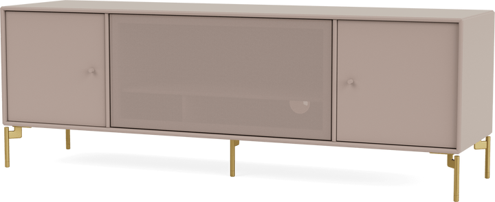 Octave III TV Table - With Legs - Montana - Sideboards + Cabinets - Mushroom - Brass - HORNE