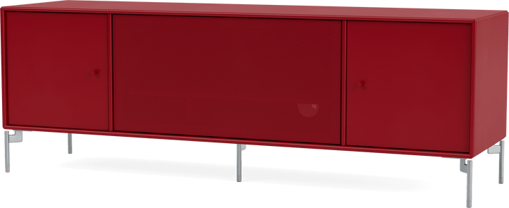 Octave III TV Table - With Legs - Montana - Sideboards + Cabinets - Beetroot - Matte Chrome - HORNE