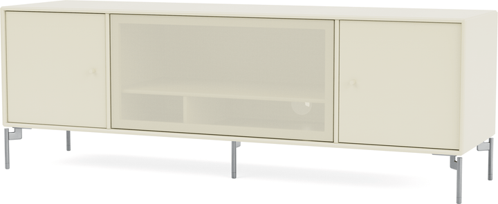 Octave III TV Table - With Legs - Montana - Sideboards + Cabinets - Vanilla - Matte Chrome - HORNE