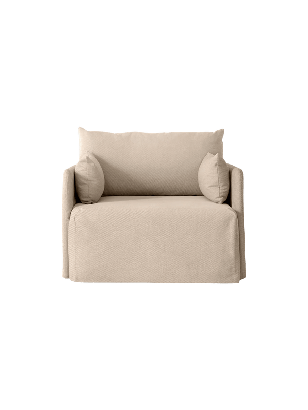 Offset Loose Cover - Audo Copenhagen Sofas - 1 Seater - Logan Sand - HORNE