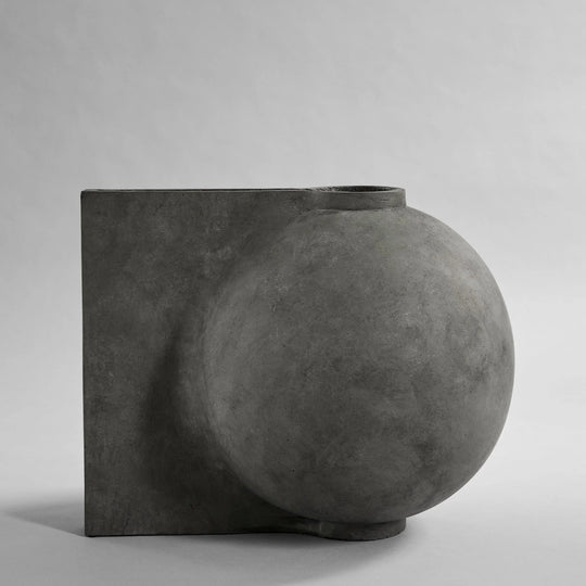 Offset Vase - 101 Copenhagen Vases - Big - Dark Grey - HORNE