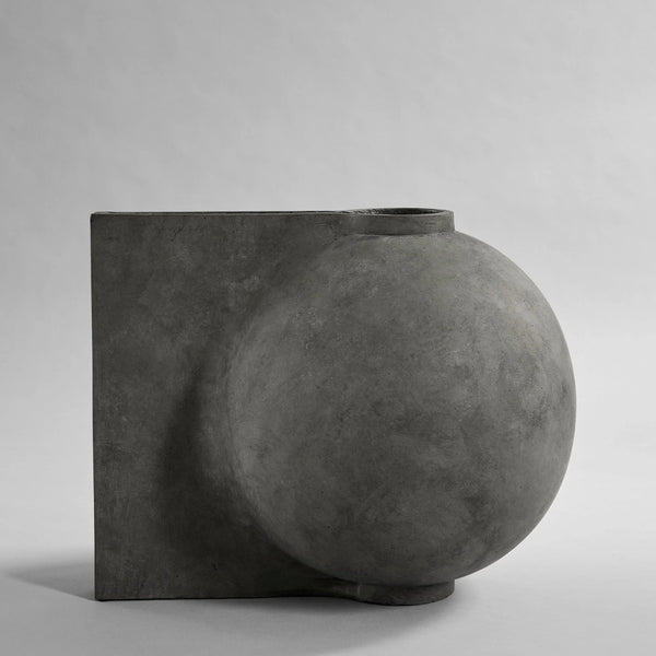 Offset Vase - 101 Copenhagen Vases - Big - Dark Grey - HORNE