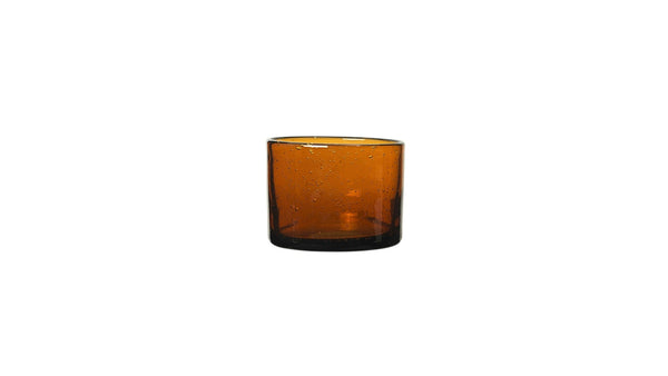 Oli Water Glass - Low - Ferm Living Glassware - Amber - HORNE