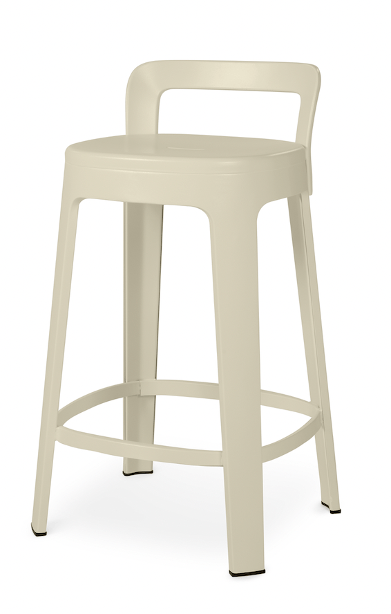 Ombra Counter Stool - RS Barcelona - Stools + Benches + Ottomans - Add Backrest - Grey - HORNE