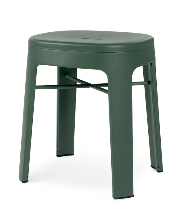 Ombra Low Stool - RS Barcelona - Stools + Benches + Ottomans - No Backrest - Green - HORNE