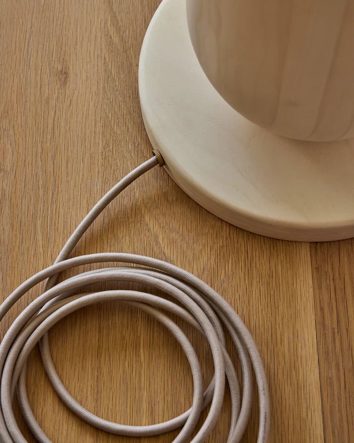 Onslow Floor Lamp - Lostine - Floor Lamps - Walnut - Ivory - HORNE