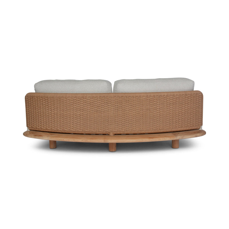 Orosei Modular Sofa - BETACO Sofas - Modular 2-Seater Sofa - Left / Bronze Rope / Teak / Cico 273 - HORNE