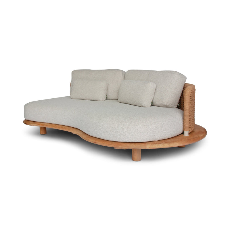 Orosei Modular Sofa - BETACO Sofas - Modular 2-Seater Sofa - Left / Bronze Rope / Teak / Cico 273 - HORNE