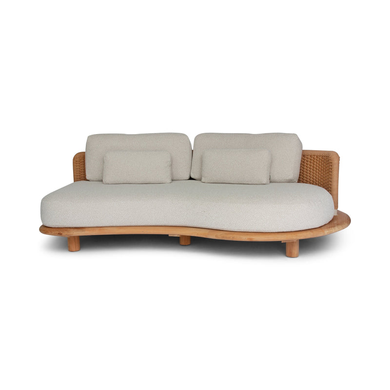 Orosei Modular Sofa - BETACO Sofas - Modular 2-Seater Sofa - Left / Bronze Rope / Teak / Cico 273 - HORNE