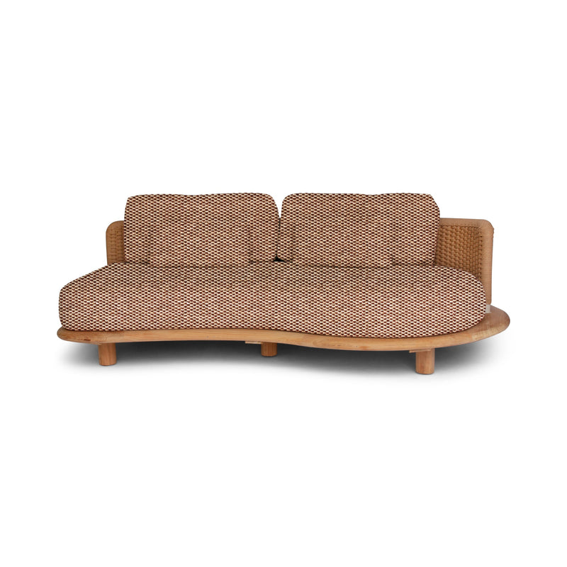 Orosei Modular Sofa - BETACO Sofas - Modular 2-Seater Sofa - Left / Bronze Rope / Teak / Cico 273 - HORNE