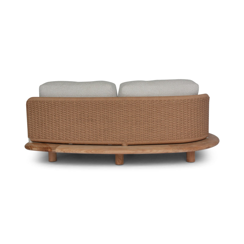 Orosei Modular Sofa - BETACO Sofas - Modular 2-Seater Sofa - Left / Bronze Rope / Teak / Cico 273 - HORNE