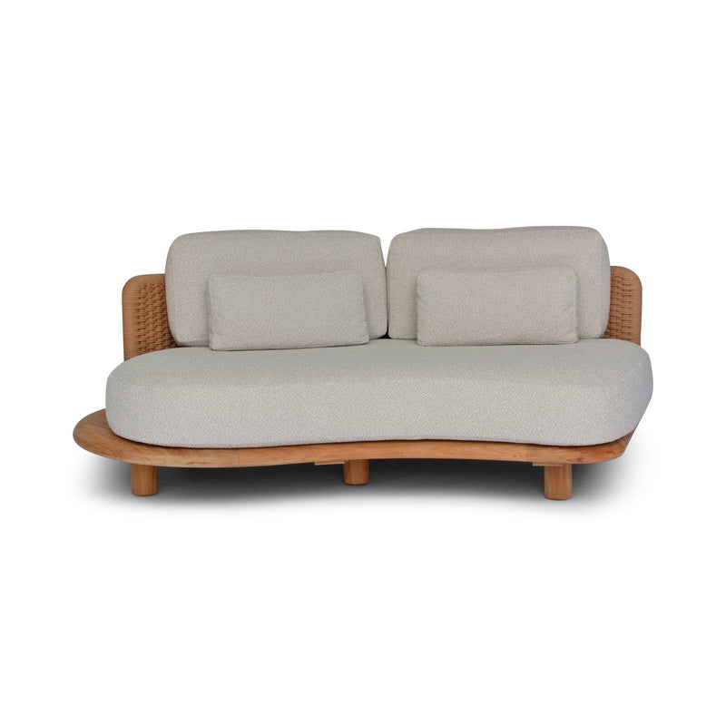 Orosei Modular Sofa - BETACO Sofas - Modular 2-Seater Sofa - Left / Bronze Rope / Teak / Cico 273 - HORNE