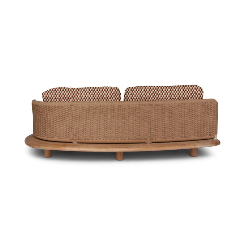Orosei Modular Sofa - BETACO Sofas - Modular 2-Seater Sofa - Left / Bronze Rope / Teak / Cico 273 - HORNE