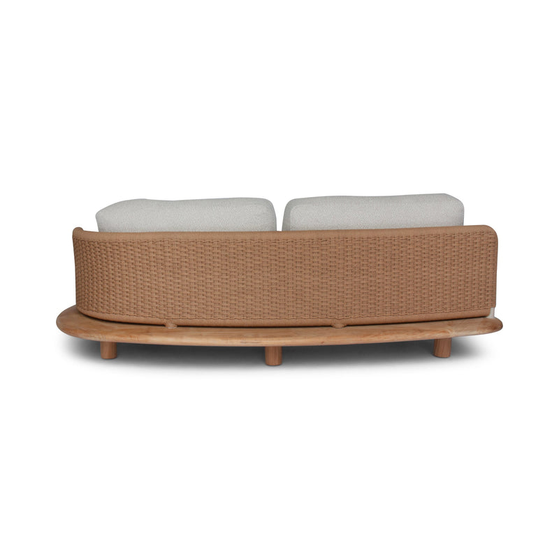 Orosei Modular Sofa - BETACO Sofas - Modular 2-Seater Sofa - Left / Bronze Rope / Teak / Cico 273 - HORNE