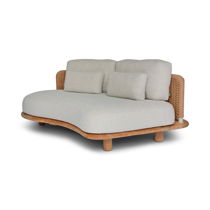 Orosei Modular Sofa - BETACO Sofas - Modular 2-Seater Sofa - Left / Bronze Rope / Teak / Cico 273 - HORNE