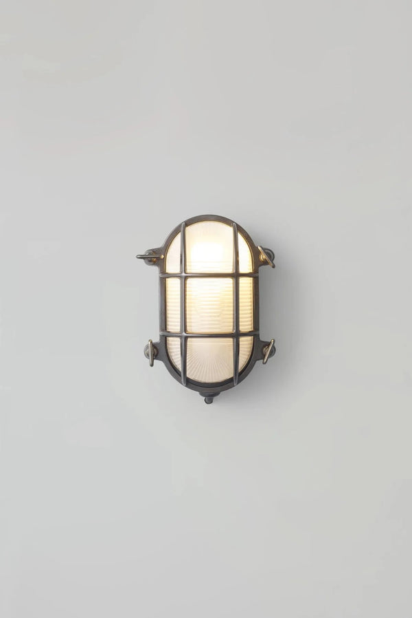 Oval Brass Bulkhead 7036 - Davey Lighting Outdoor Lights - Weathered Brass - HORNE