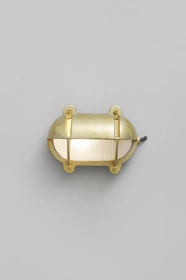 Oval Brass Bulkhead 7436 - Davey Lighting Outdoor Lights - Brass - HORNE