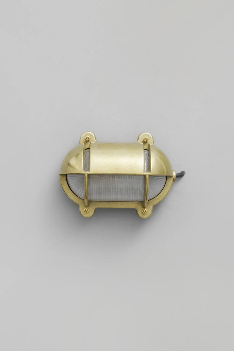 Oval Brass Bulkhead 7436 - Davey Lighting Outdoor Lights - Brass - HORNE