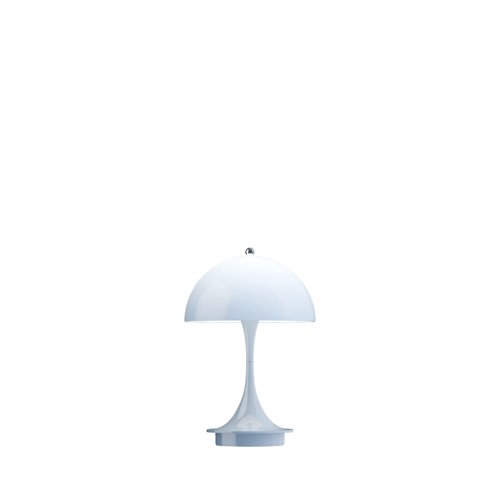 Panthella 160 Portable Table Lamp - Louis Poulsen Table + Task - Pale Blue Opal - HORNE