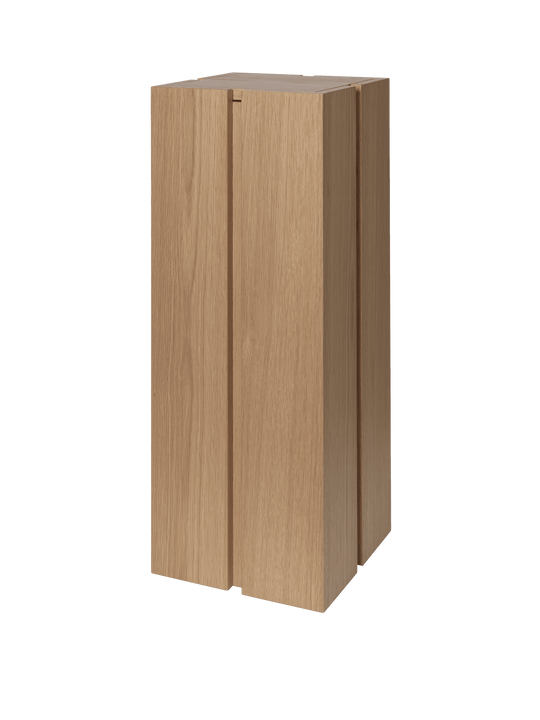 Parcel Pedestal - H90 - Natural - Ferm Living Tables + Desks - HORNE
