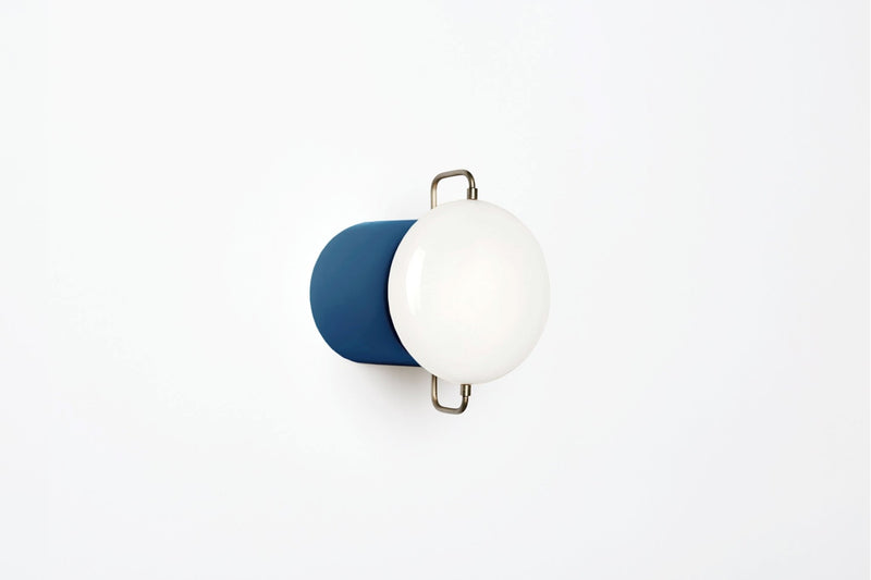 Park I Wall Light - Workstead - Wall Sconces - Black Enamel - Brushed Nickel - HORNE