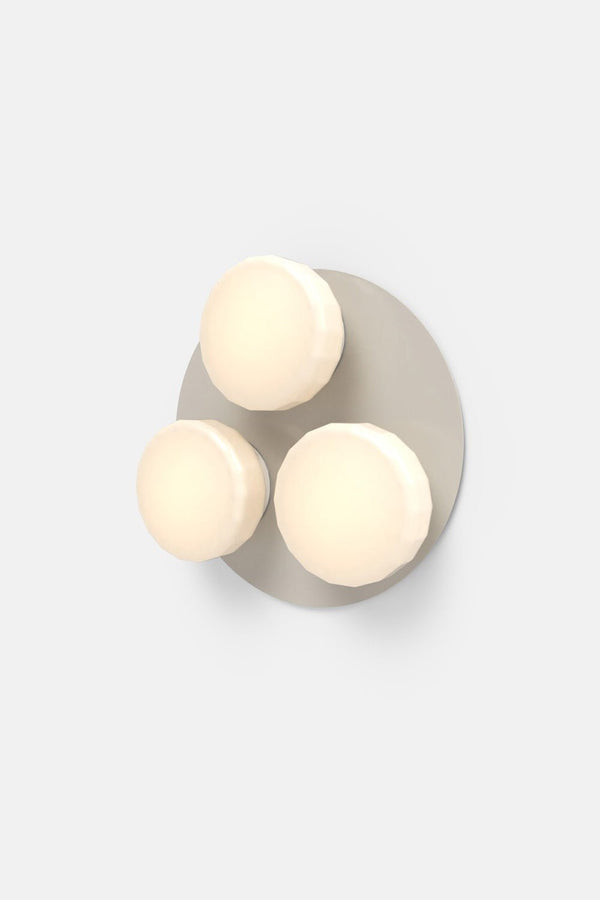 Pastille 3 Cluster - Faceted - RBW Lighting - Silk Grey - 2700K (warm white) - IP 20 - HORNE