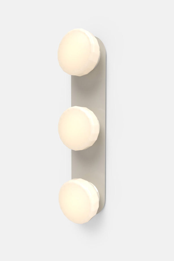 Pastille 3 Vanity - Faceted - RBW Lighting - Silk Grey - 2700K (warm white) - IP 20 - HORNE