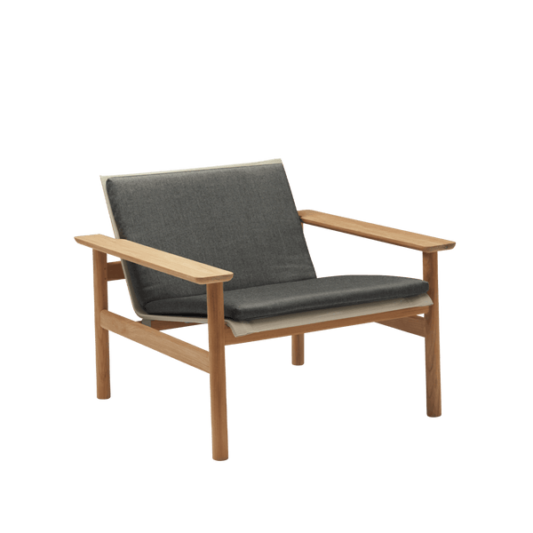Pelagus Lounge Chair Cushion - Skagerak by Fritz Hansen Outdoor Furniture - Charcoal - HORNE