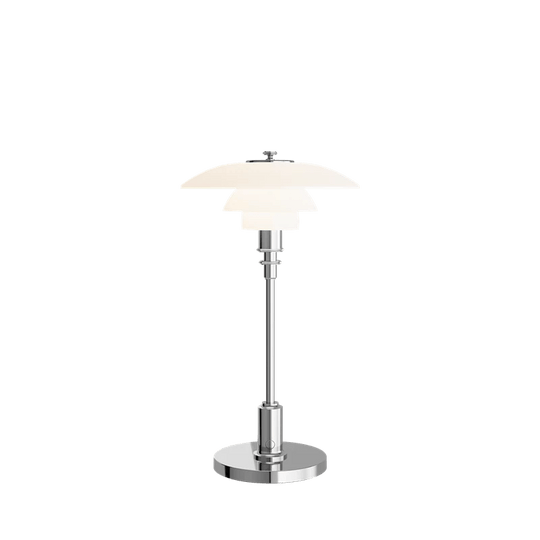 PH 2/1 Portable Lamp - Louis Poulsen Table + Task - High Lustre Chrome - HORNE